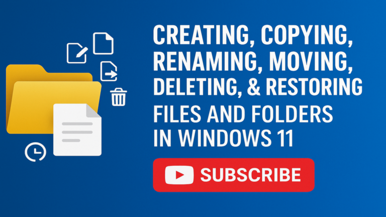 Windows 11 Files and Folders Beginner’s Course